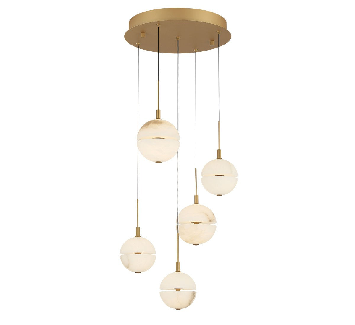 Lib & Co. Canada - 12371-030 - LED Chandelier - Corfu - Painted antique brass