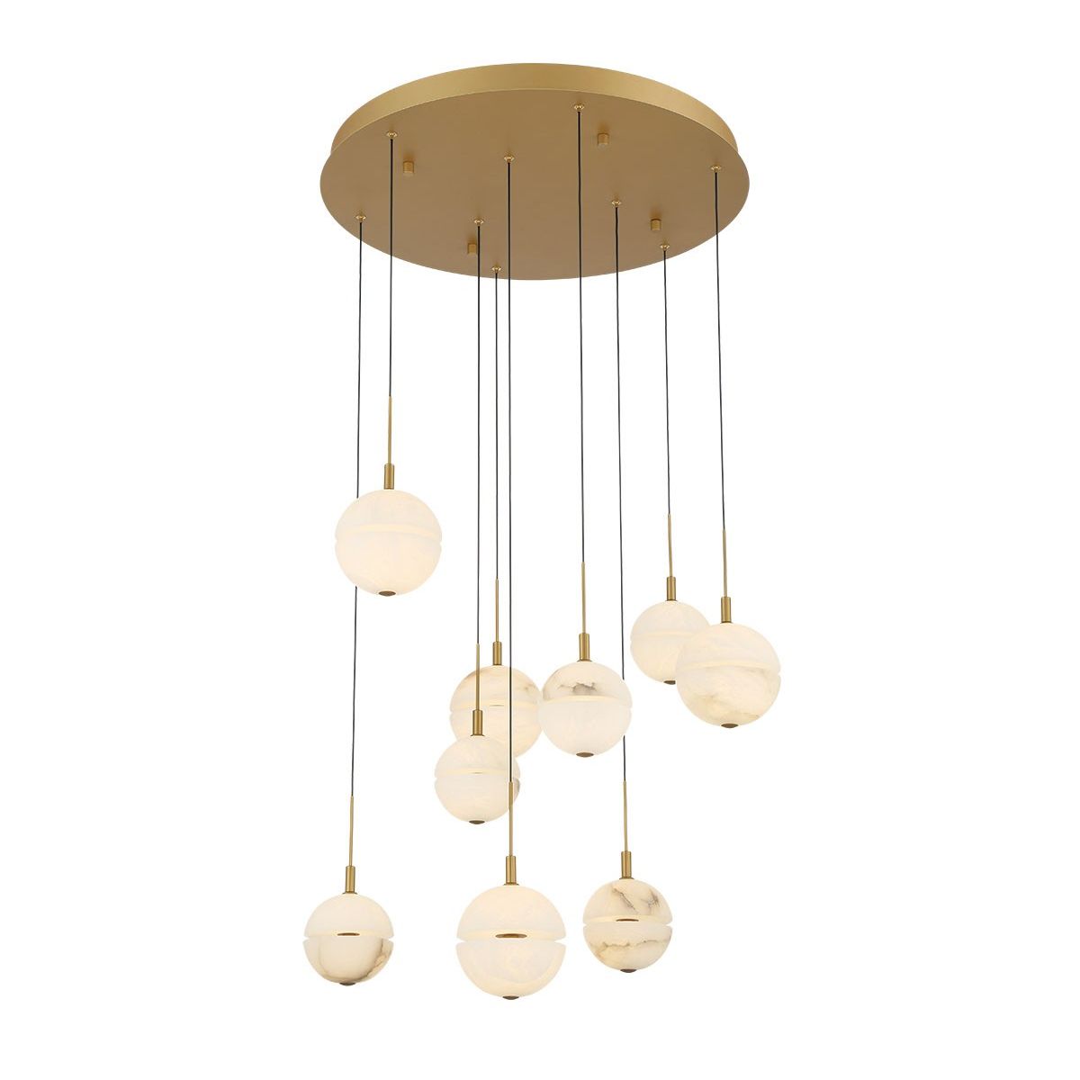Lib & Co. Canada - 12372-030 - LED Chandelier - Corfu - Painted antique brass