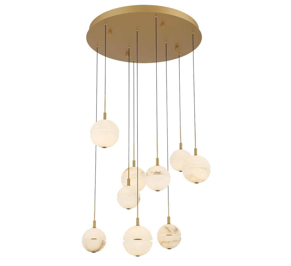 Lib & Co. Canada - 12372-030 - LED Chandelier - Corfu - Painted antique brass