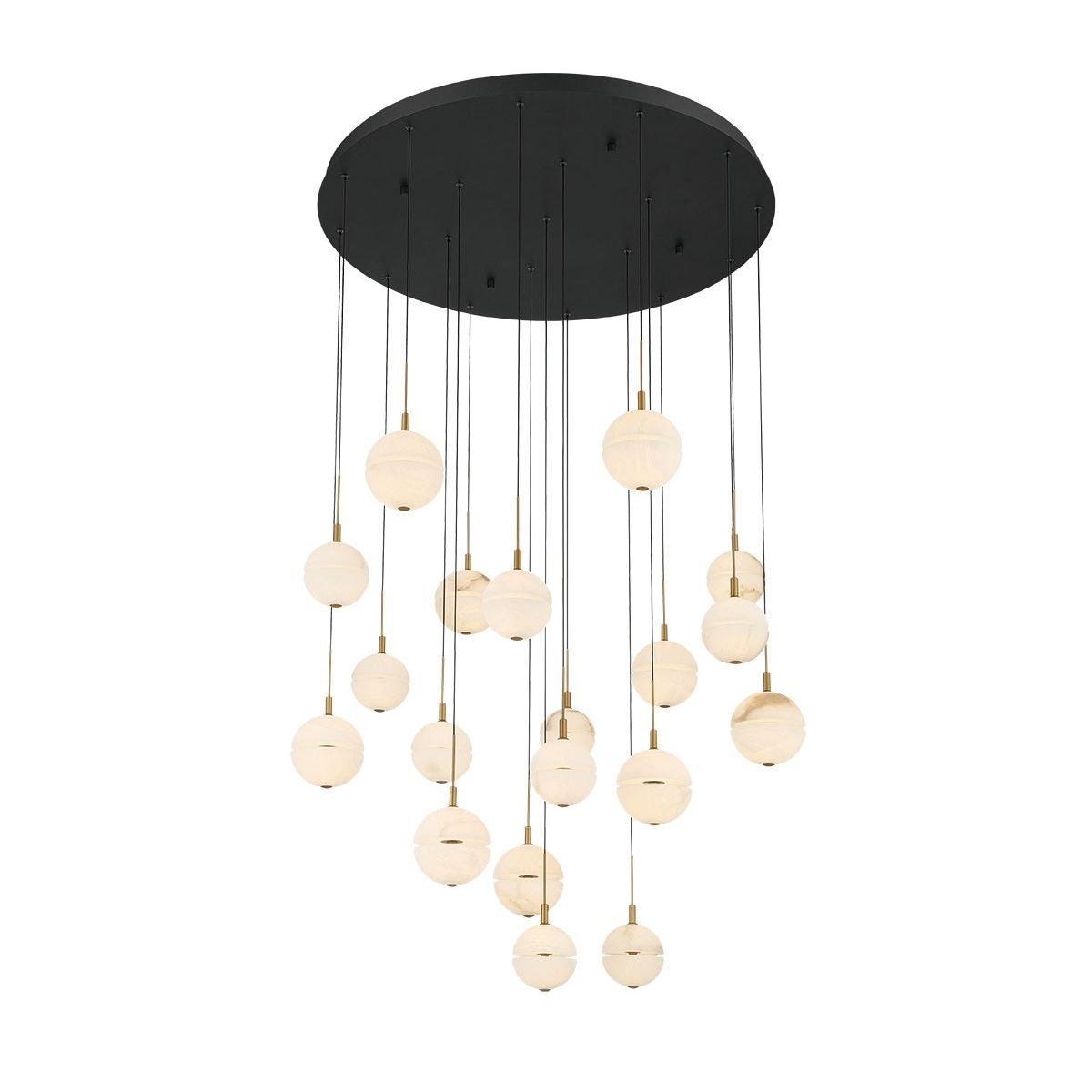 Lib & Co. Canada - 12373-02 - LED Chandelier - Corfu - Black