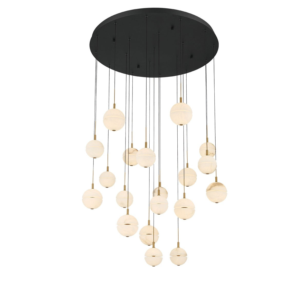 Lib & Co. Canada - 12373-02 - LED Chandelier - Corfu - Black