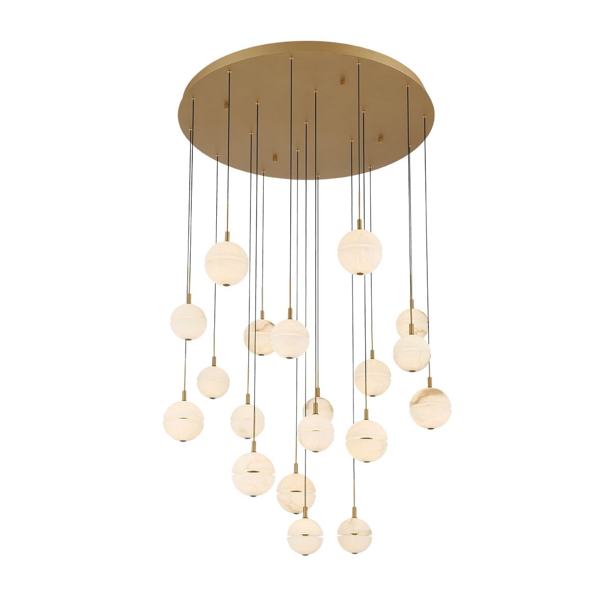 Lib & Co. Canada - 12373-030 - LED Chandelier - Corfu - Painted antique brass