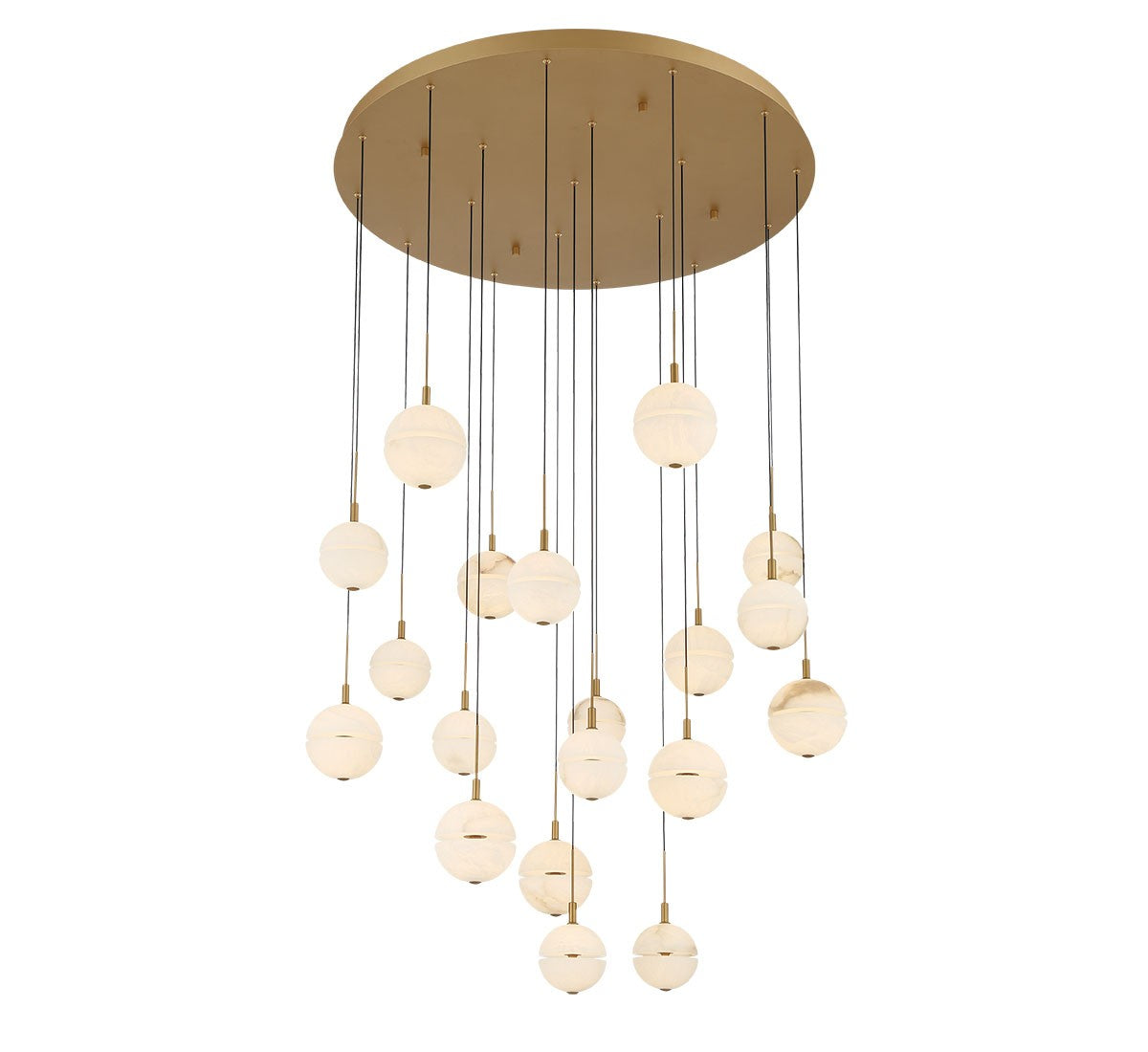Lib & Co. Canada - 12373-030 - LED Chandelier - Corfu - Painted antique brass