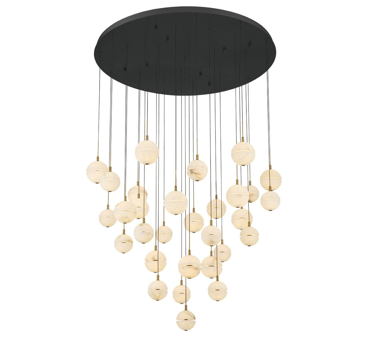 Lib & Co. Canada - 12374-02 - LED Chandelier - Corfu - Black