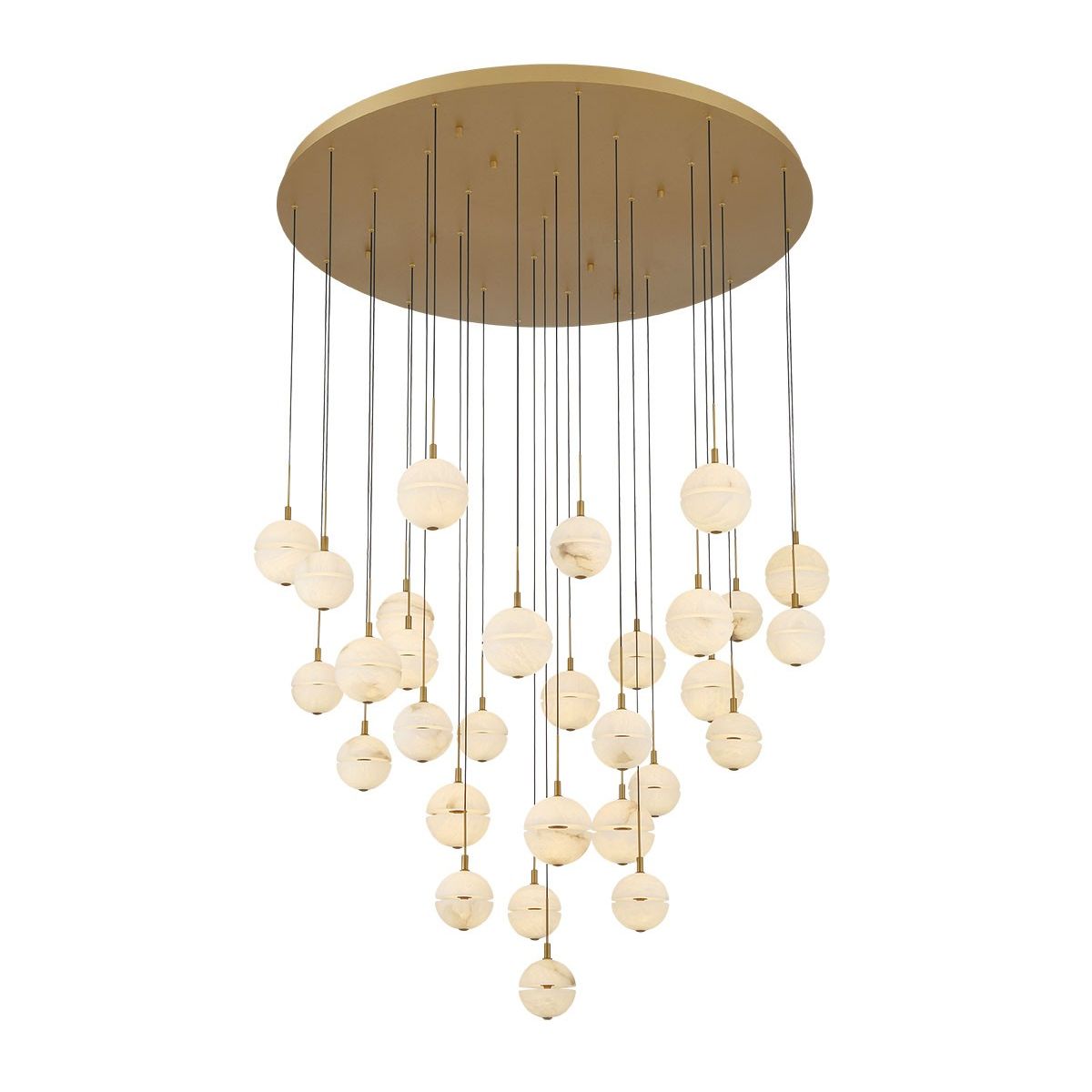 Lib & Co. Canada - 12374-030 - LED Chandelier - Corfu - Painted antique brass