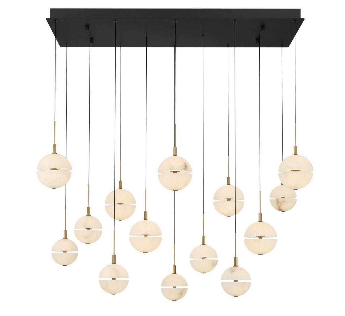 Lib & Co. Canada - 12377-02 - LED Chandelier - Corfu - Black