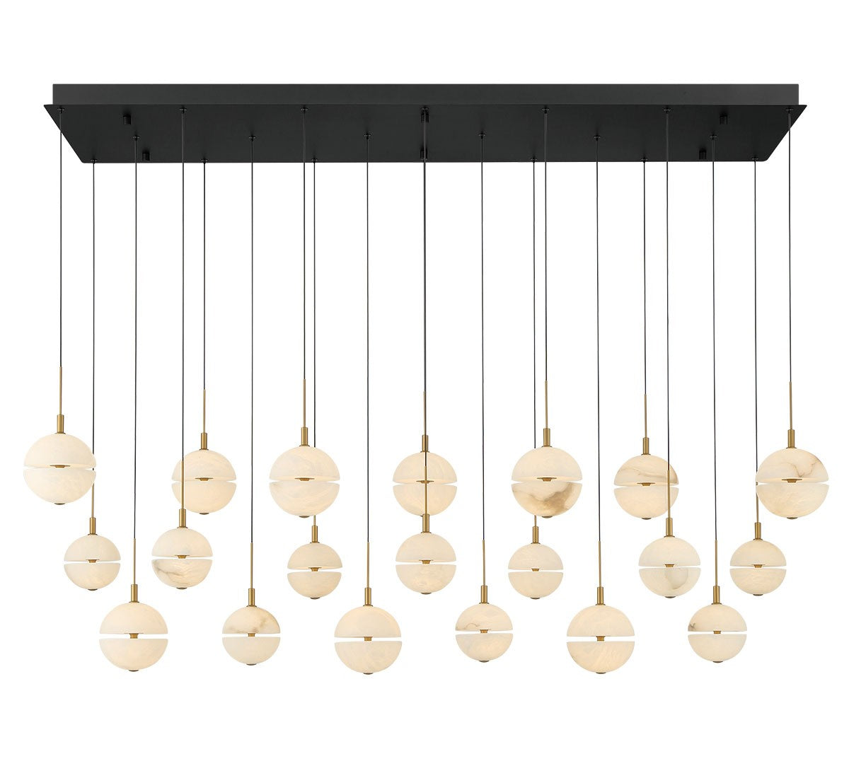 Lib & Co. Canada - 12378-02 - LED Chandelier - Corfu - Black