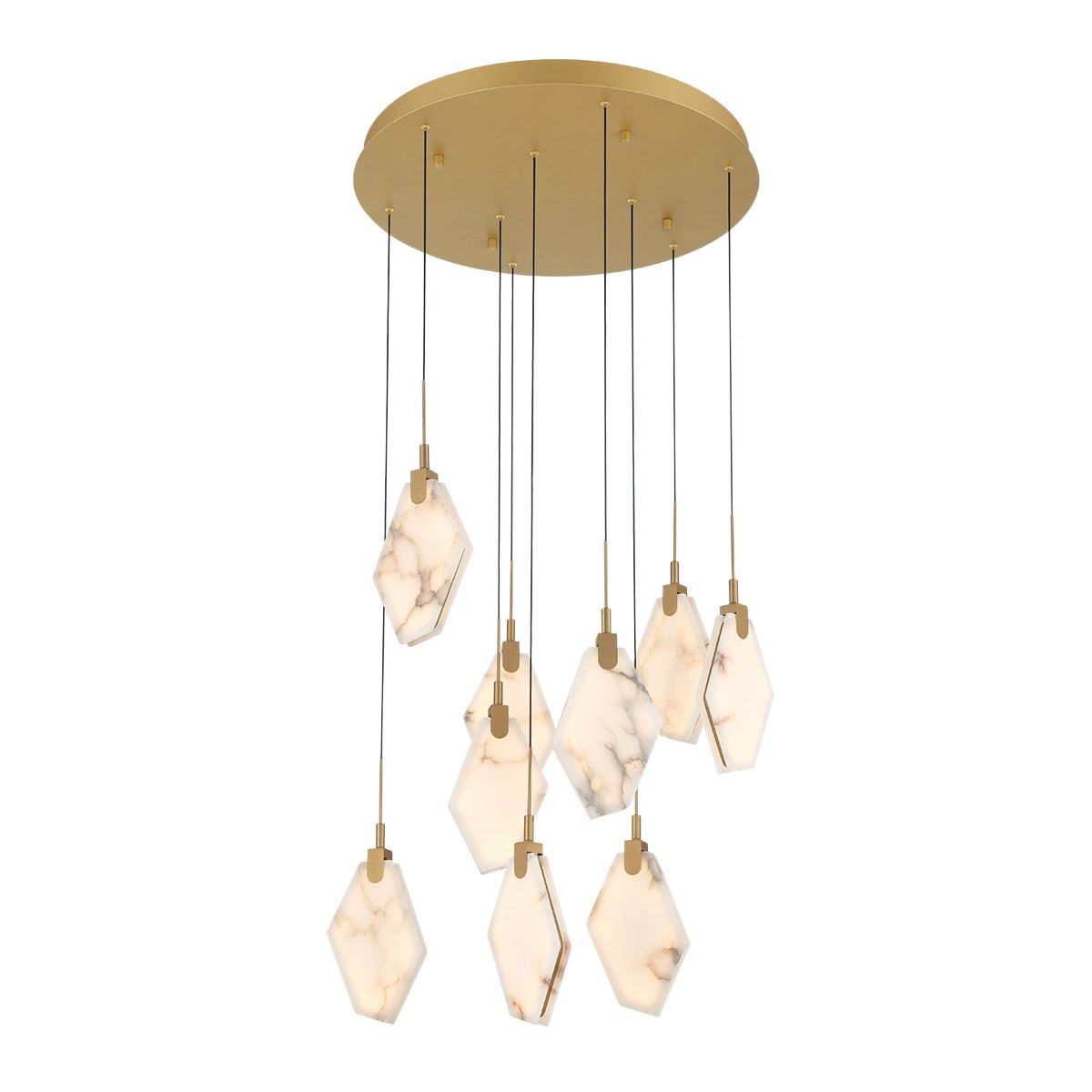 Lib & Co. Canada - 12383-030 - LED Chandelier - Kosmos - Painted antique brass