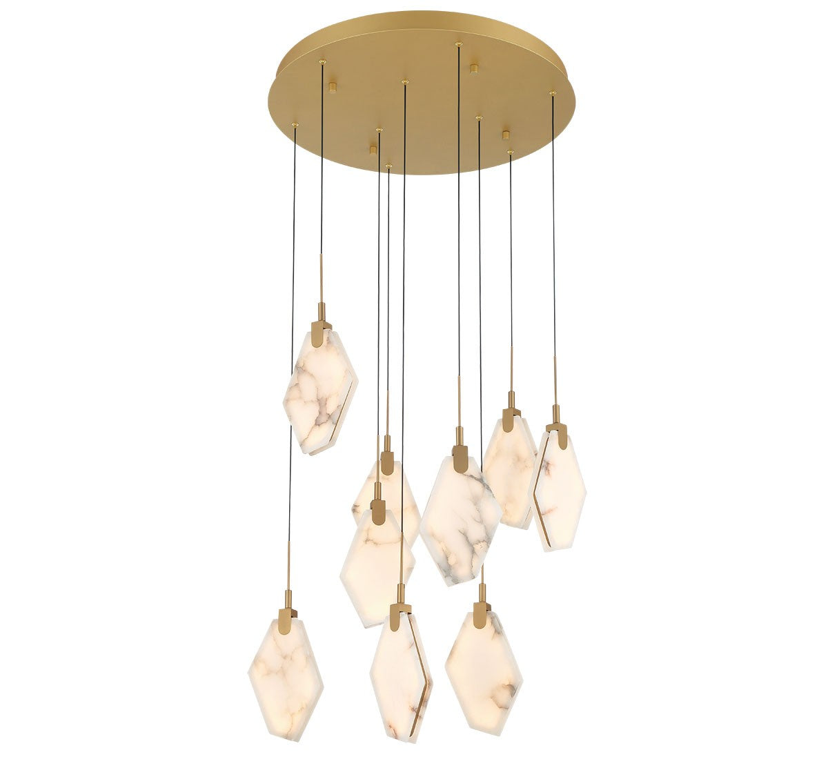 Lib & Co. Canada - 12383-030 - LED Chandelier - Kosmos - Painted antique brass