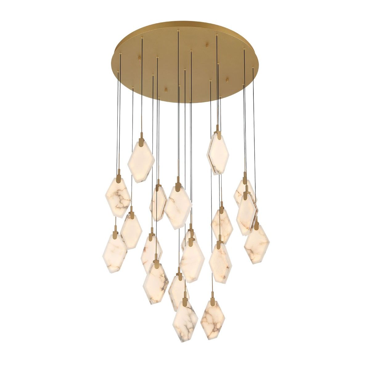 Lib & Co. Canada - 12384-030 - LED Chandelier - Kosmos - Painted antique brass