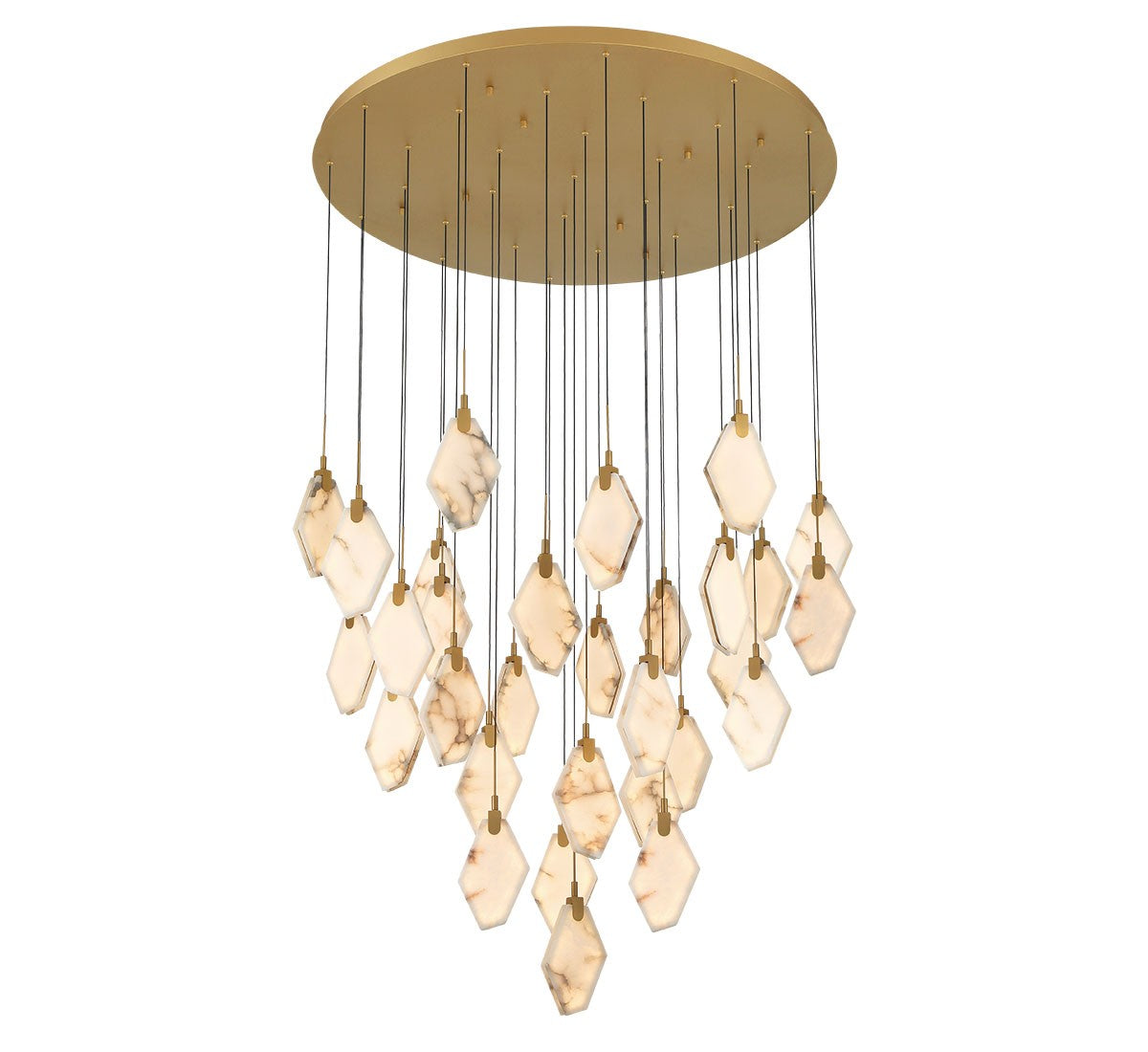 Lib & Co. Canada - 12385-030 - LED Chandelier - Kosmos - Painted antique brass