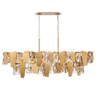 Lib & Co. Canada - 12404-037 - 14 Light Linear Chandelier - Castellana - Brushed brass