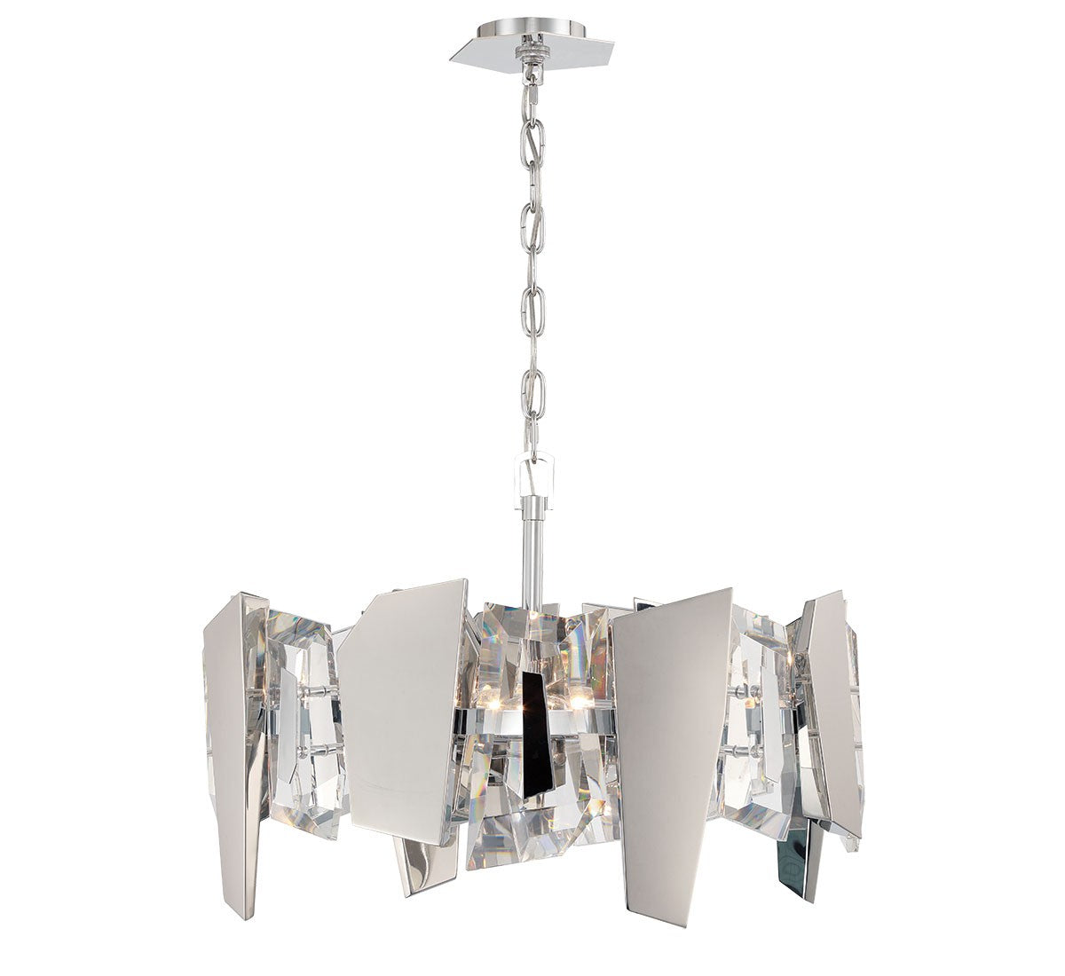 Lib & Co. Canada - 12405-01 - Four Light Convertible Ceiling Mount/Pendant - Castellana - Chrome