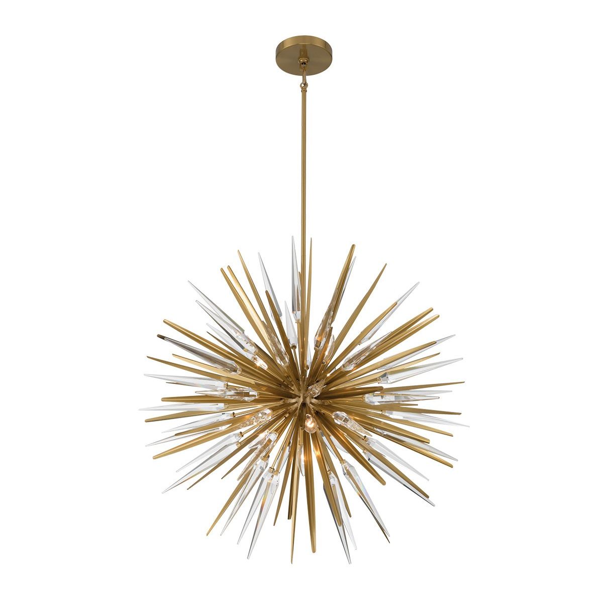 Lib & Co. Canada - 12430-05 - Seven Light Chandelier - Pragma - Soft brass