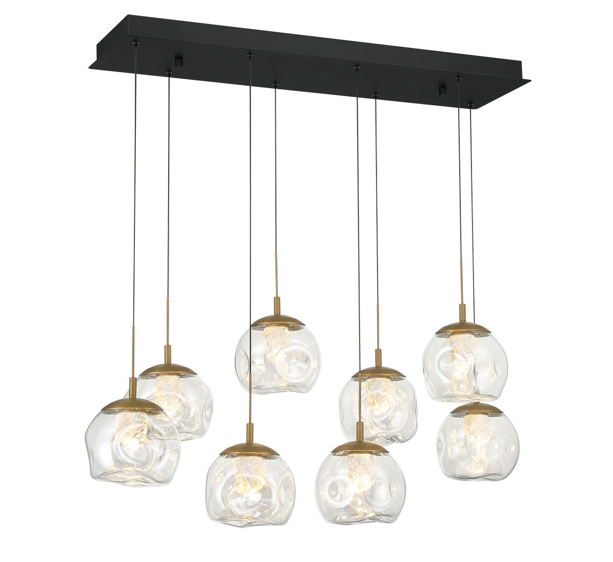 Lib & Co. Canada - 12445-02 - LED Chandelier - Camerino - Matte black