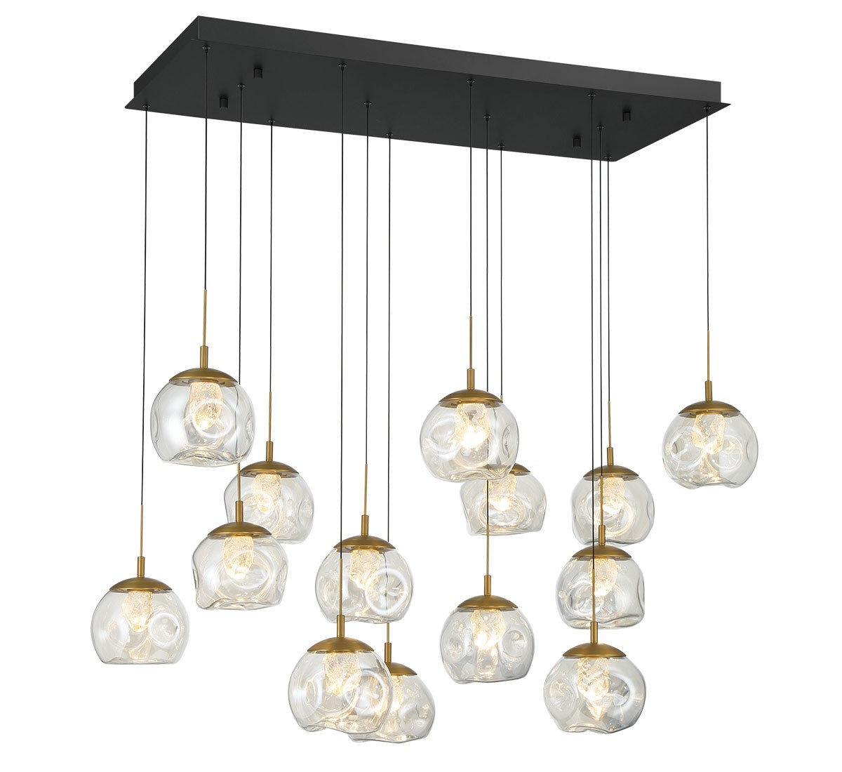 Lib & Co. Canada - 12446-02 - LED Chandelier - Camerino - Matte black