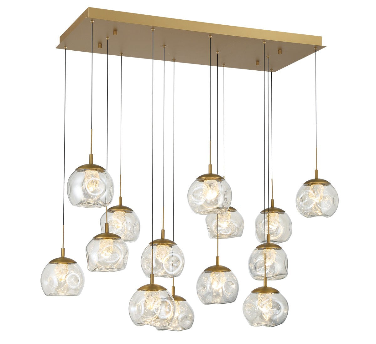 Lib & Co. Canada - 12446-030 - LED Chandelier - Camerino - Painted antique brass