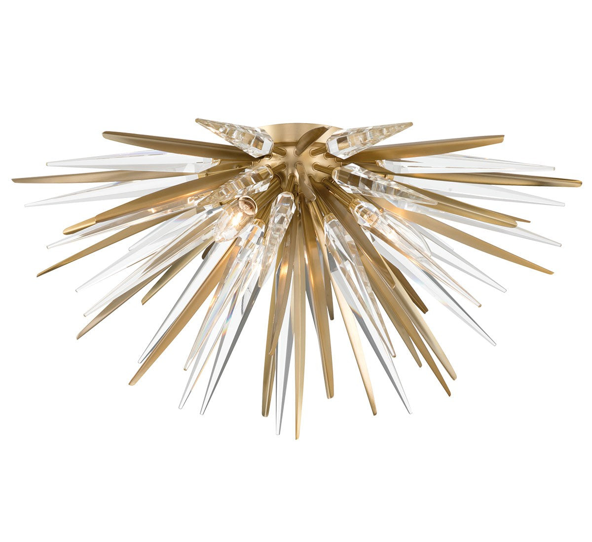 Lib & Co. Canada - 12431-05 - Three Light Ceiling Mount - Pragma - Soft brass