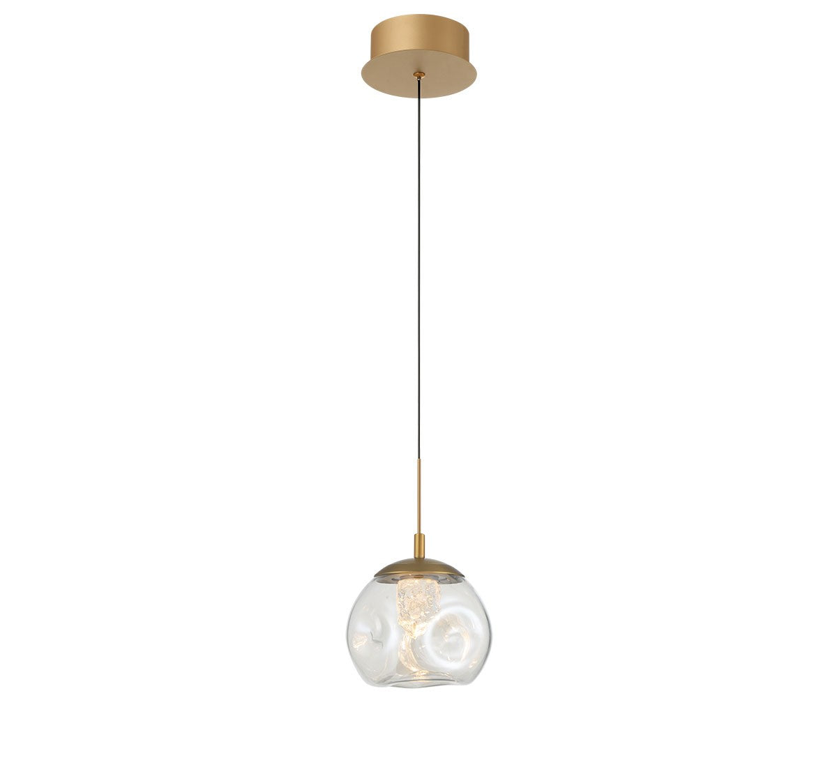Lib & Co. Canada - 12438-030 - LED Pendant - Camerino - Painted antique brass