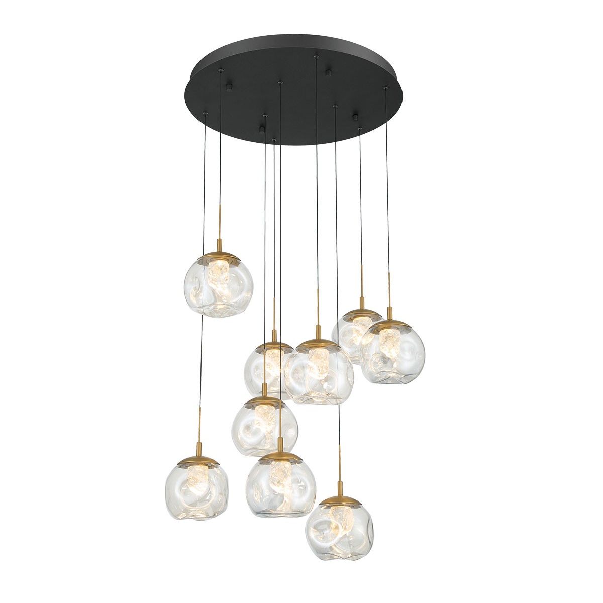 Lib & Co. Canada - 12441-02 - LED Chandelier - Camerino - Matte black
