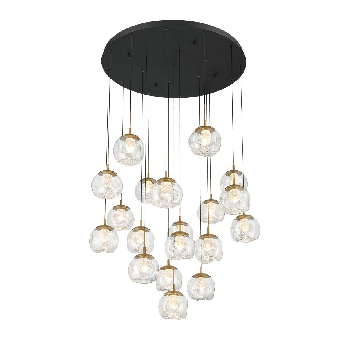 Lib & Co. Canada - 12442-02 - LED Chandelier - Camerino - Matte black