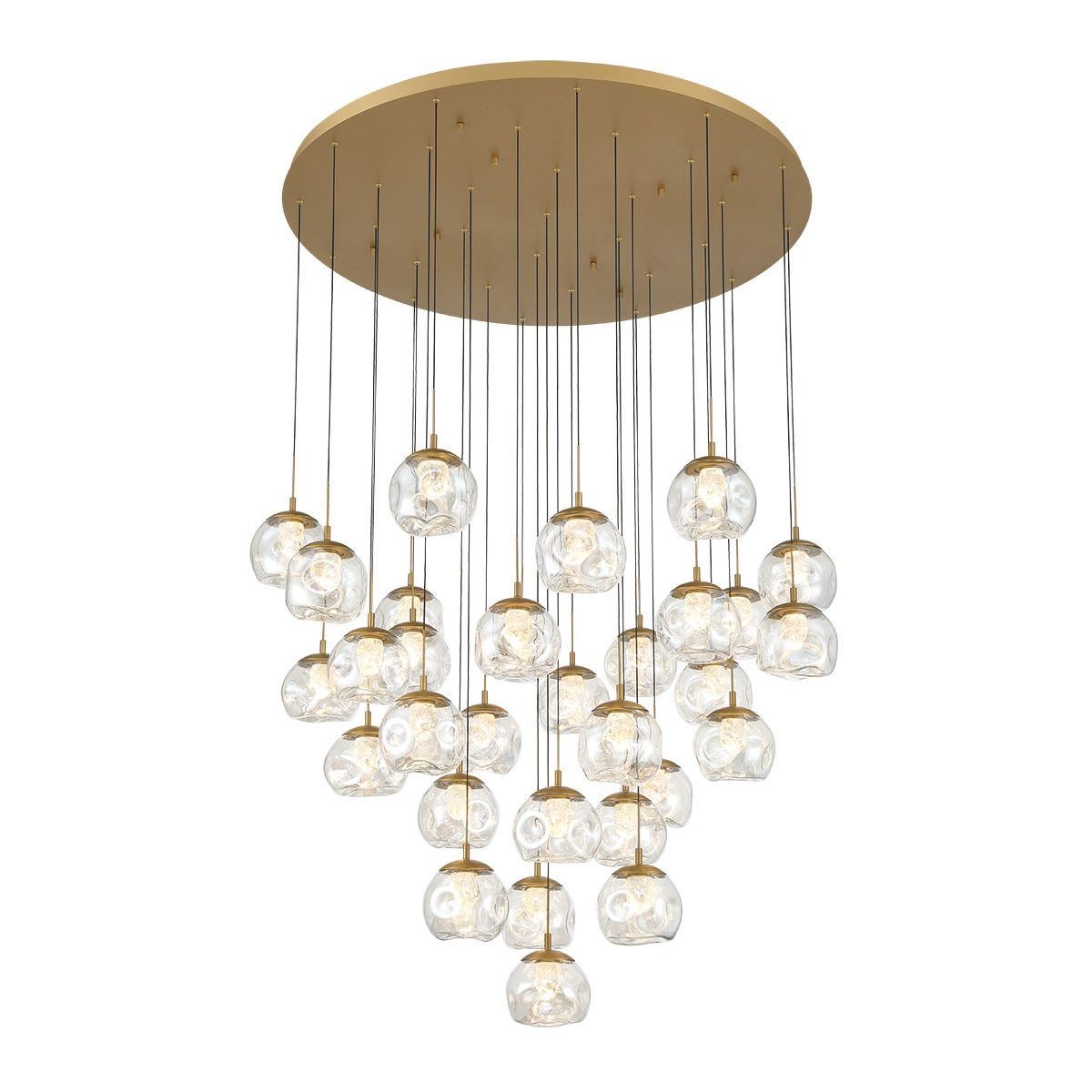 Lib & Co. Canada - 12443-030 - LED Chandelier - Camerino - Painted antique brass