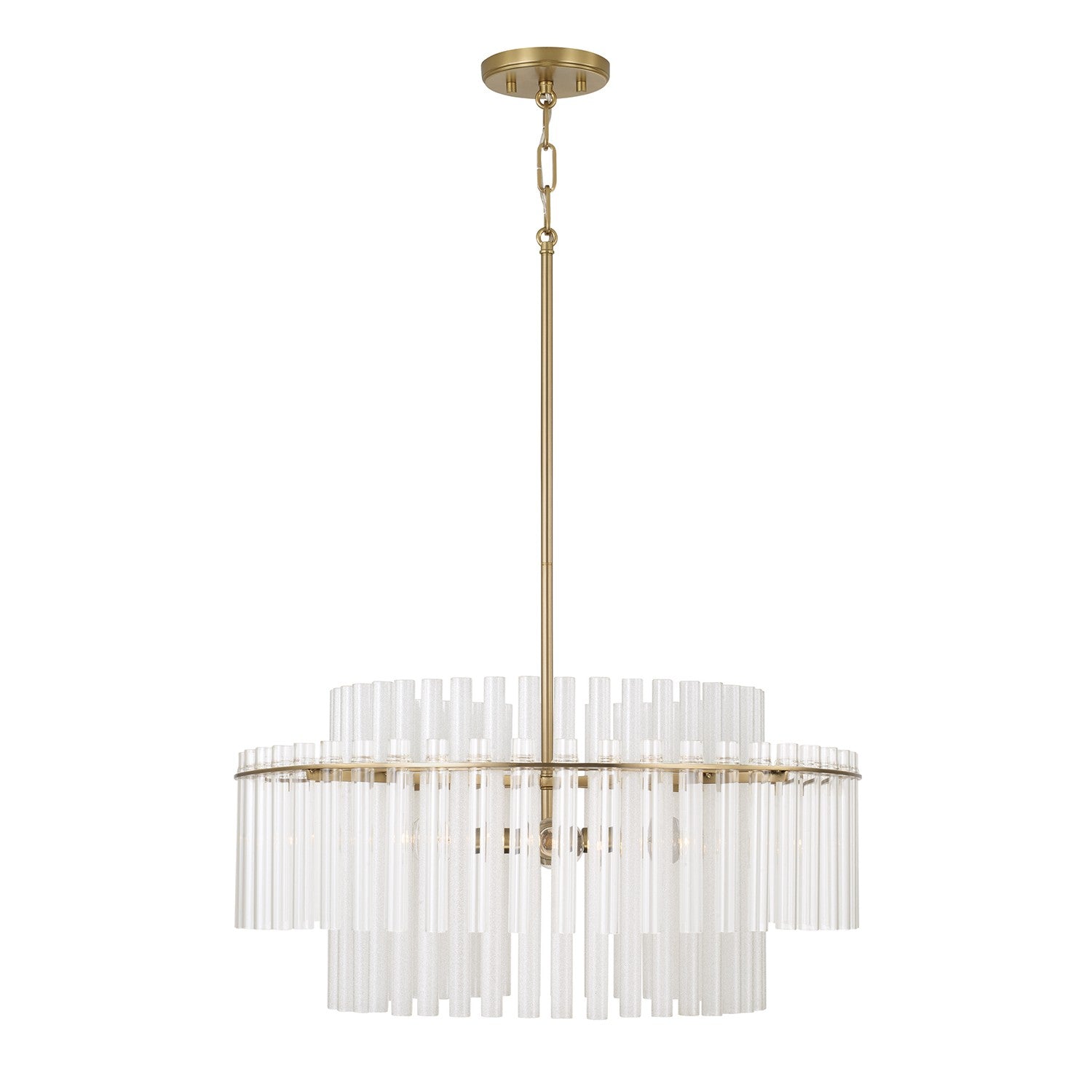 Éclairage Capital - 358741AD - Quatre lampes Suspension - Blair - Laiton vieilli