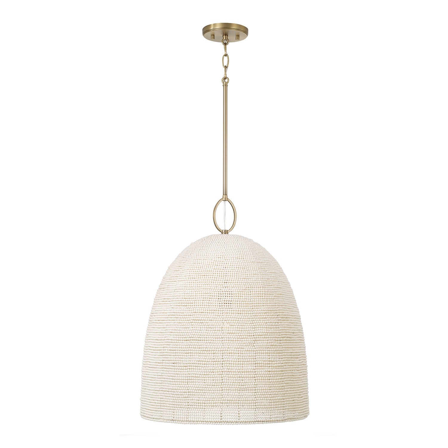Éclairage Capital - 358811AD - Une lampe Suspension - Natalia - Laiton vieilli