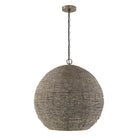 Éclairage Capital - 359711AGD - Une lampe Suspension - Morada - Gris égéen et laiton foncé