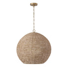 Éclairage Capital - 359711LFB - Une lampe Suspension - Morada - Fauve clair et laiton mat