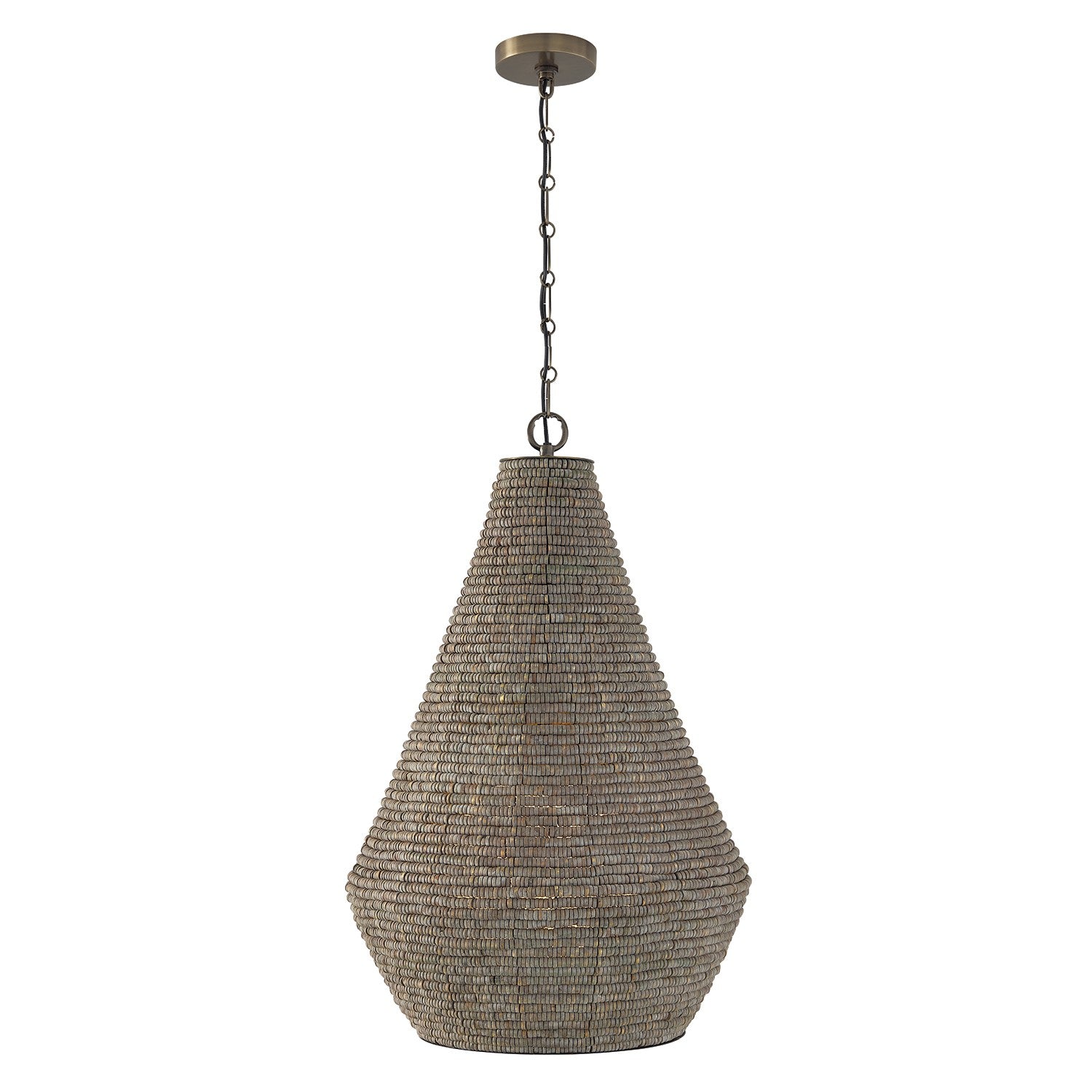 Éclairage Capital - 359712AGD - Une lampe Suspension - Morada - Gris égéen et laiton foncé