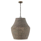Éclairage Capital - 359713AGD - Une lampe Suspension - Morada - Gris égéen et laiton foncé