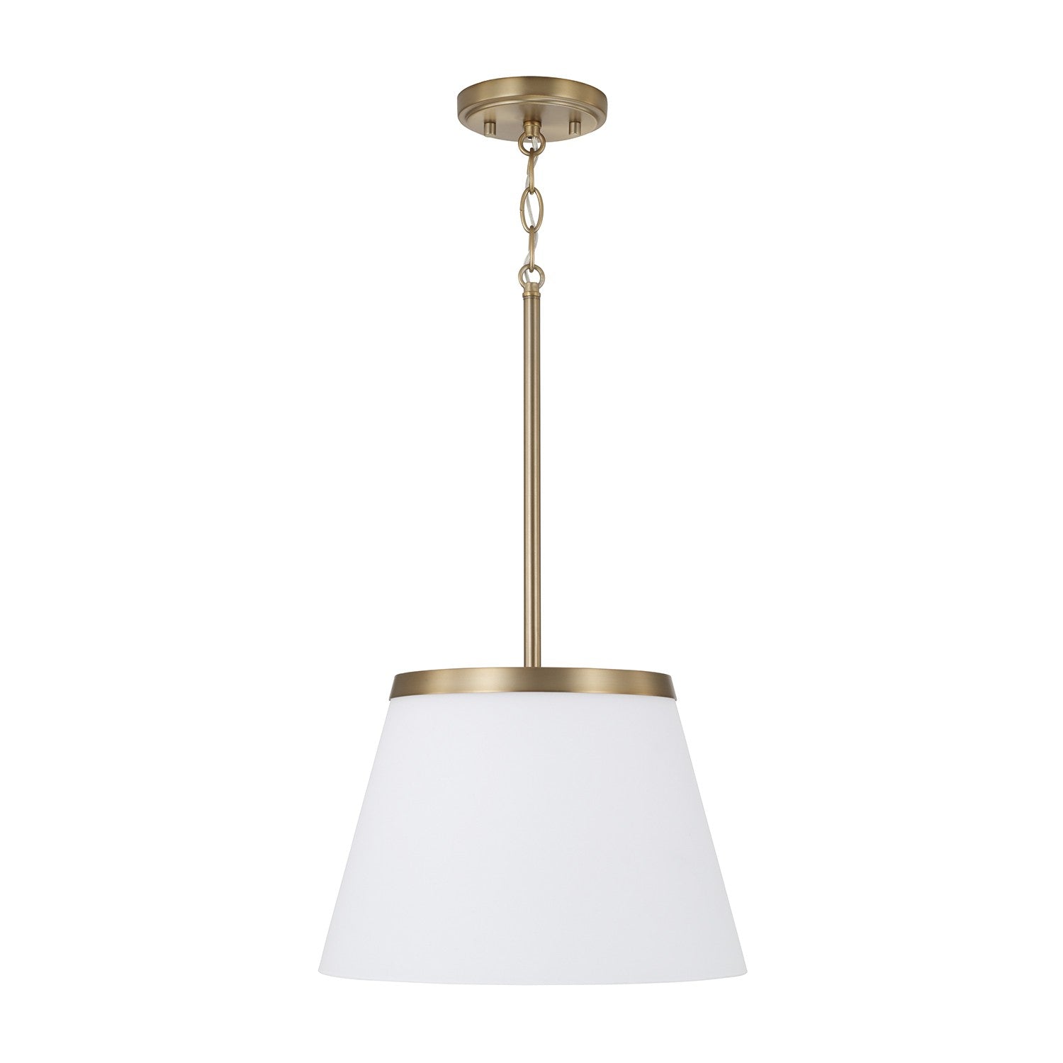 Éclairage Capital - 361011AD - Une lampe Suspension - Drake - Laiton vieilli