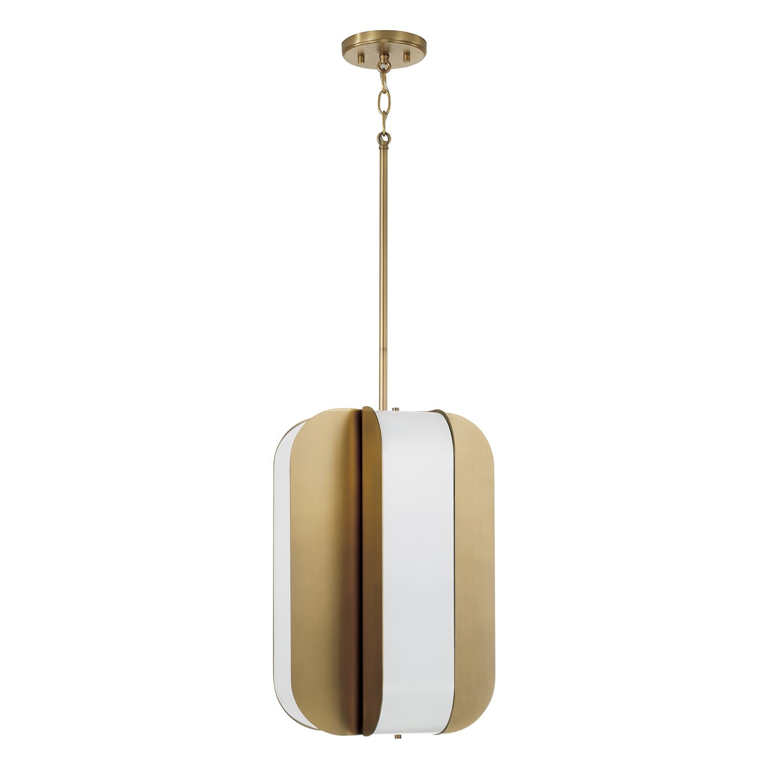 Éclairage Capital - 361841AD - LED Suspension - Marcell - Laiton vieilli
