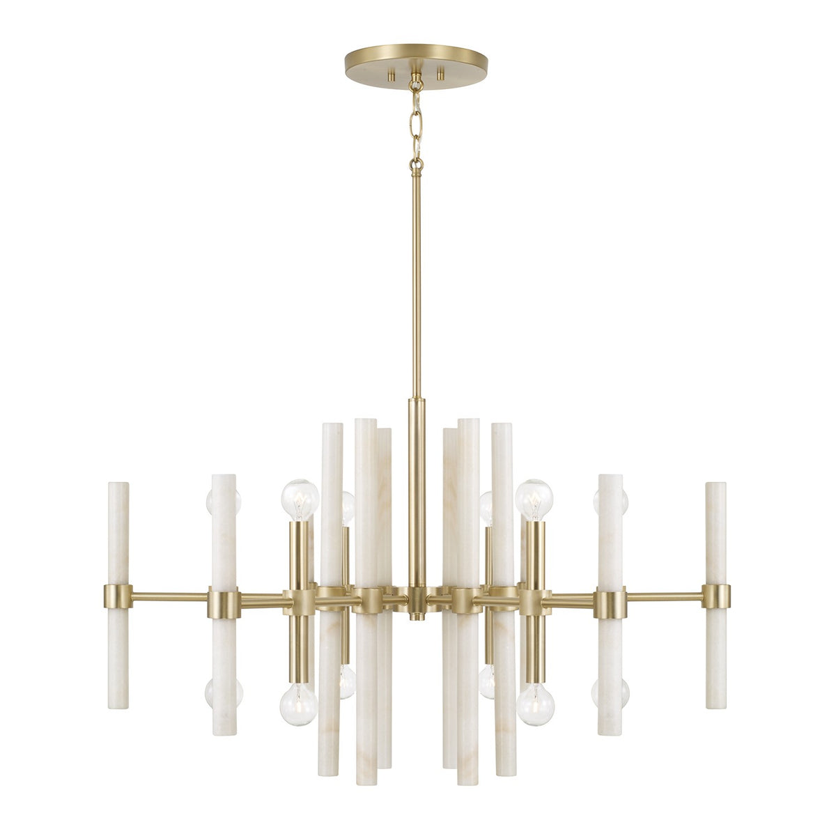 Capital Lighting - 458001MA - 12 Light Chandelier - Marlow - Matte Brass