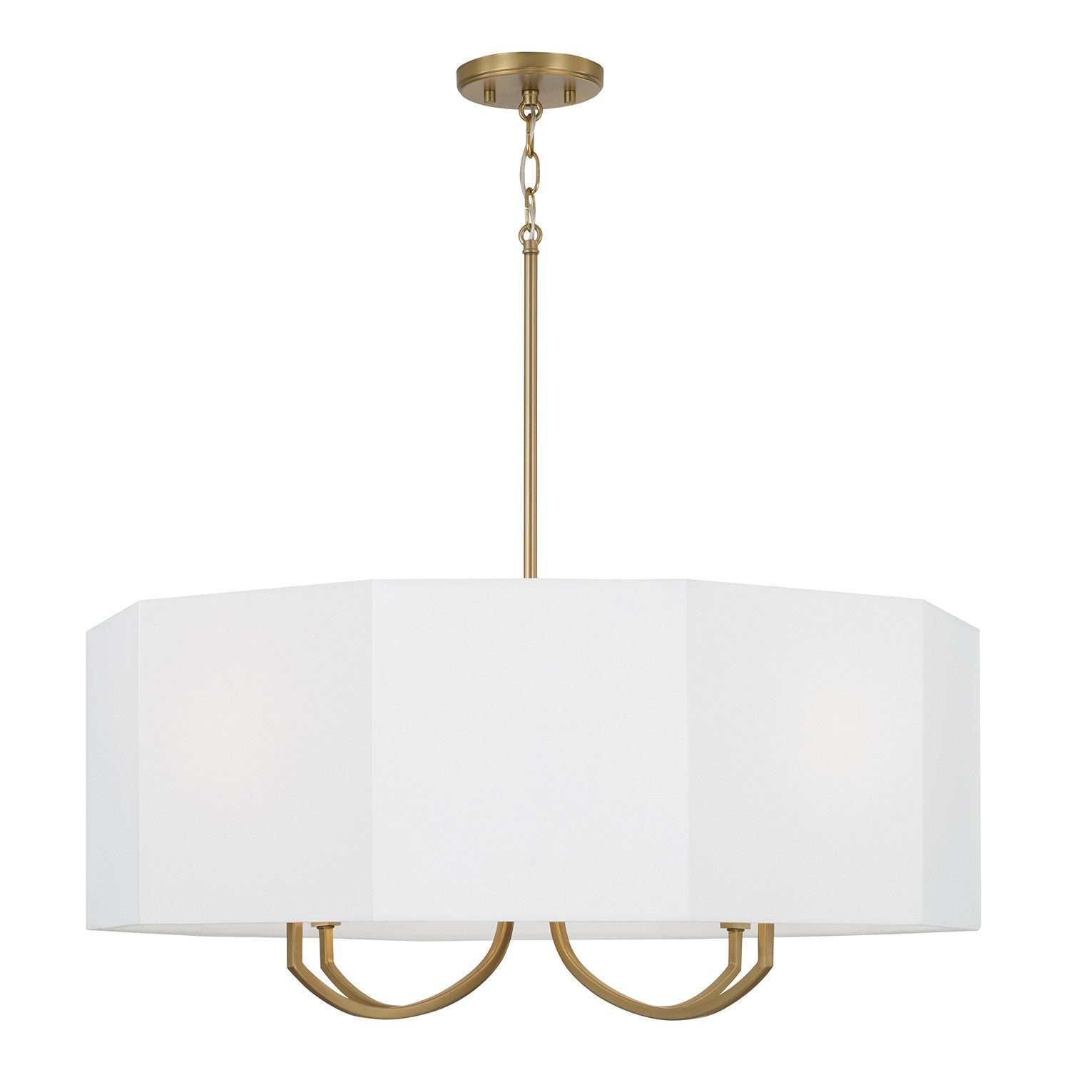 Éclairage Capital - 459541AD - Quatre lampes Suspendu - Adrian - Laiton vieilli