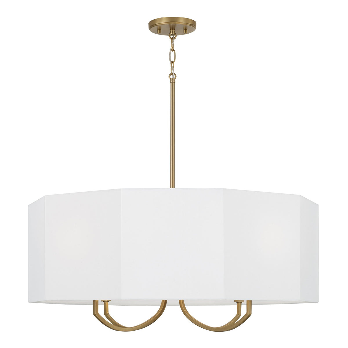 Capital Lighting - 459541AD - Four Light Chandelier - Adrian - Aged Brass