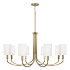 Capital Lighting - 459581AD-716 - Eight Light Chandelier - Adrian - Aged Brass