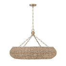 Éclairage Capital - 459781LFB - Huit lampes Suspendu - Morada - Fauve clair et laiton mat