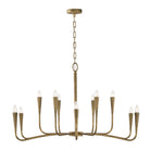 Éclairage Capital - 459801ARG - 12 lampes Suspendu - Savari - Artisan Gold