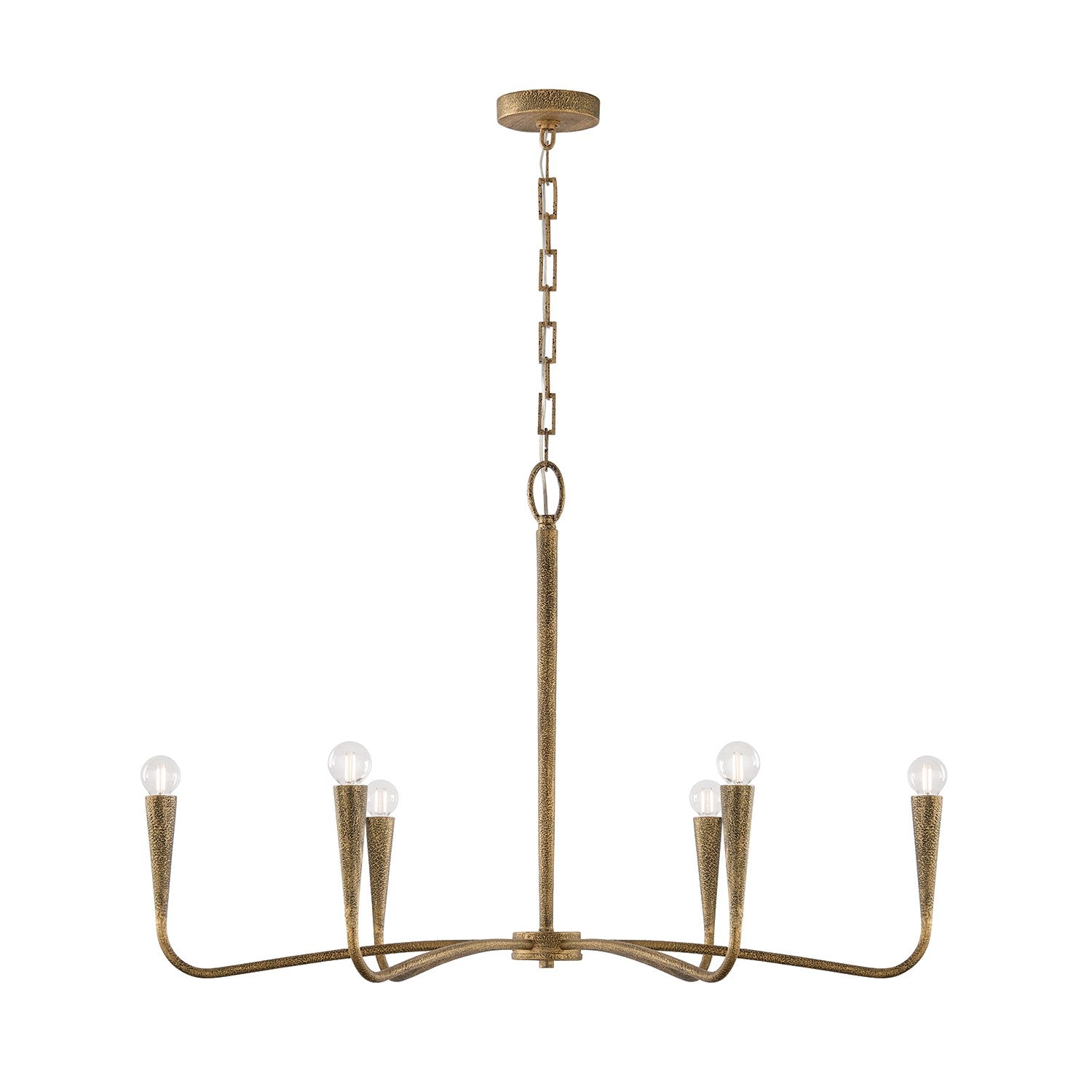 Éclairage Capital - 459861ARG - Six lampes Suspendu - Savari - Artisan Gold