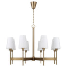 Éclairage Capital - 460881AD-718 - Huit lampes Suspendu - Leland - Laiton vieilli