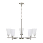 Éclairage Capital - 461051BN-660 - Cinq lampes Suspendu - Drake - Nickel brossé