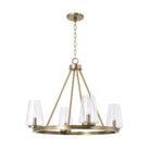 Éclairage Capital - 461941AD-662 - Quatre lampes Suspendu - Aaron - Laiton vieilli