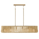 Capital Lighting - 844661BWB - Six Light Island Pendant - Archer - Blonde Wood and Matte Brass