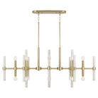 Éclairage Capital Lighting - 858001MA - Îlot lumineux à 16 spots Suspension - Marlow - Laiton mat