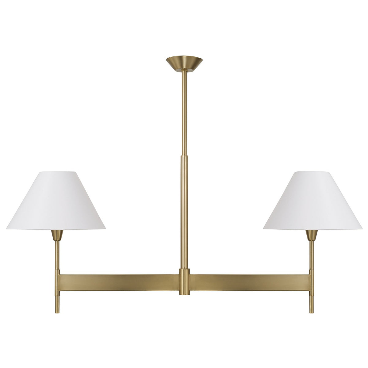 Capital Lighting - 860821AD-719 - Two Light Island Pendant - Leland - Aged Brass