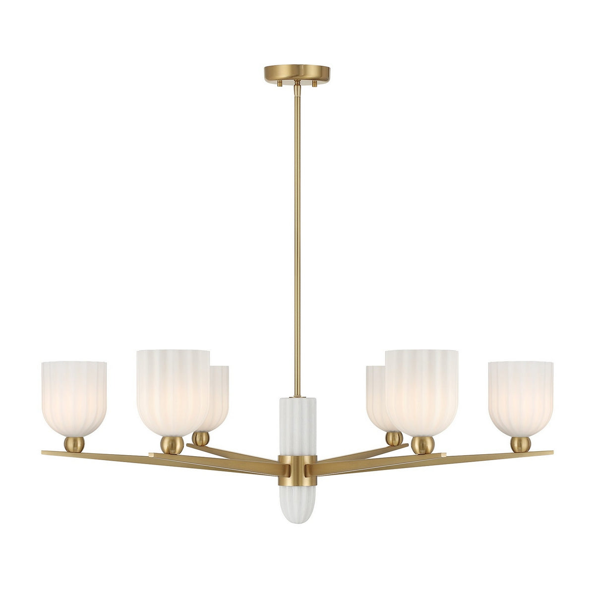 Savoy House - 1-1125-6-322 - Six Lumières Suspendu - Collier - Laiton chaud