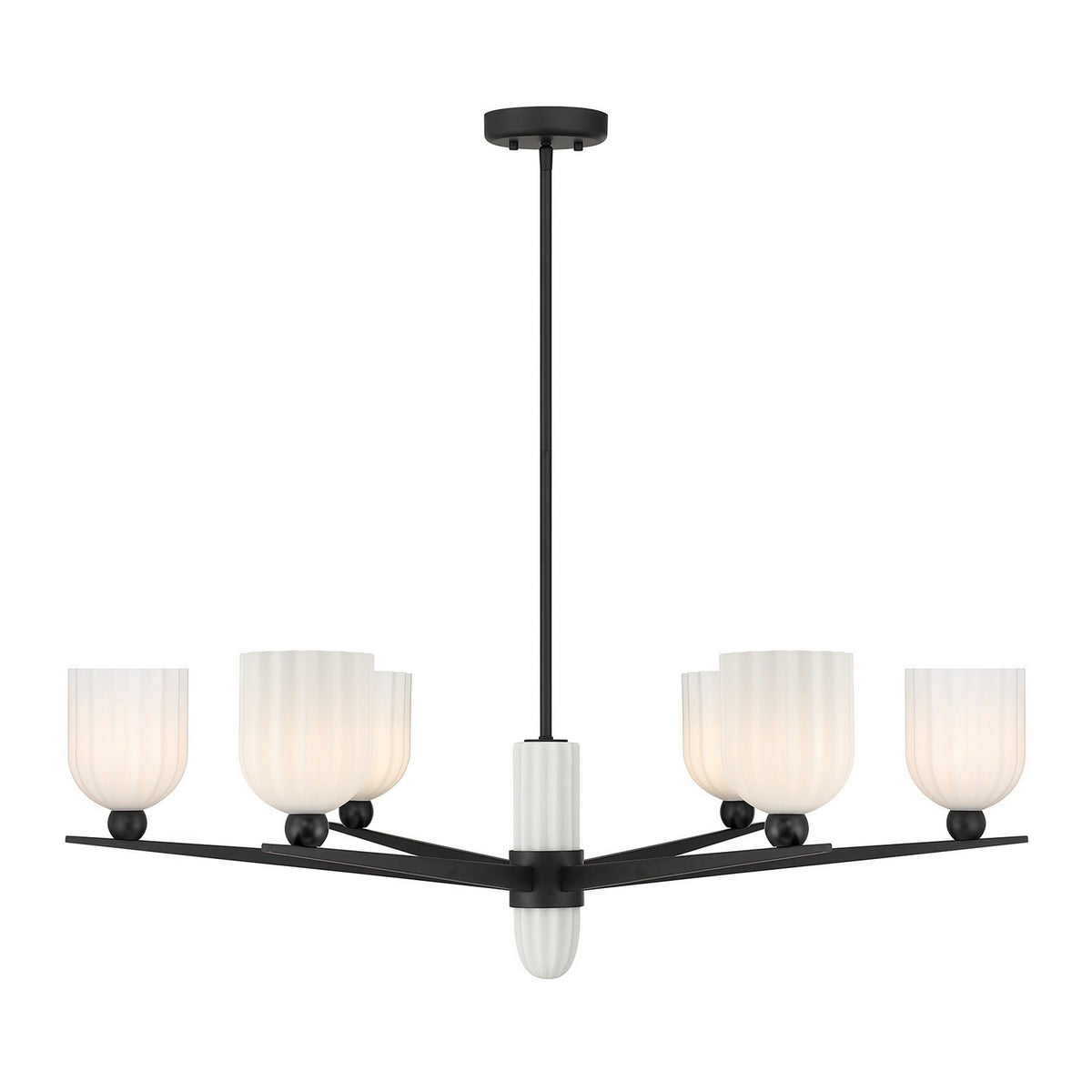 Savoy House - 1-1125-6-89 - Six Lumières Suspendu Collier - Noir mat