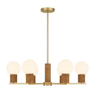 Savoy House - 1-4080-6-322 - Six Lumières Suspendu - Jarrell - Cuivres chaleureux